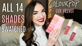 COLOURPOP LUX VELVET LIQUID LIPSTICK || LIP SWATCHES