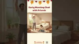 Early Morning Chat with Friends  #englishconversation