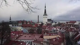 The view from the Piiskopi viewing platform, Tallinn, Estonia
