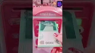 Piggy Bank ATM for Kids Money Safe Savings with Password Box Toy Coin Rupee Note