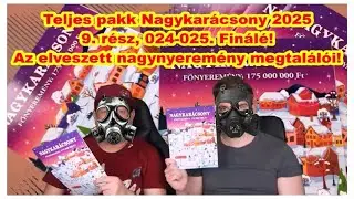 Teljes pakk Nagykarácsony 9. rész, sorszámok:024-025 Finálé! Az elveszett nagy nyeremény megtalálói!