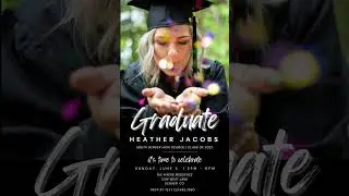 Custom Graduation Announcement Templates and more! Digital Designs linked in bio!