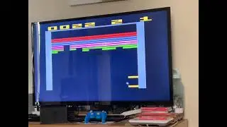 Me Playing Super Breakout (Atari 2600) (1981) on Atari 50.