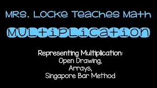 Representing Multiplication