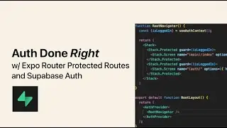 Build Secure Auth in Expo with Supabase | Protected Routes Tutorial