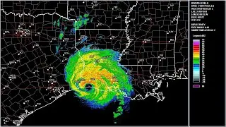 2020 Laura - Fort Polk, LA & Shreveport, LA TX WSR-88D Radar Animation (HD 1280x720)