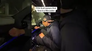 POV Audi owners first time in a Mercedes #audi #mercedes #amg #carshort #skit #funny #relatable