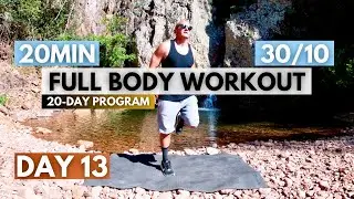 HIIT Full Body Workout 20 Min / TABATA 30/10 / 20-Day Program DAY 13