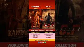 kantara chapter 1 vs kgf 2 movie comparison of box office collection worldwide #kantara #kgf2