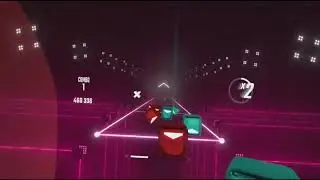 Playing Beat Saber on expert for the first time