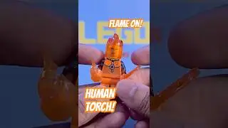 I made THE HUMAN TORCH LEGO from Fantastic Four! #shorts