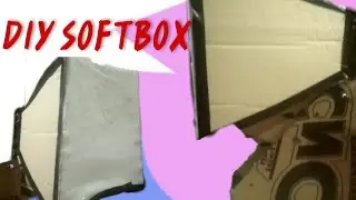 how to make DIY soft box || cardboard softbox || easy cardboard craft