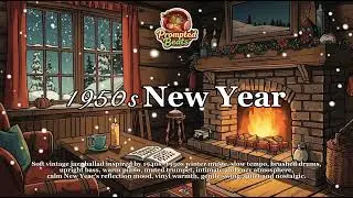 1950s Holiday Fireplace Ambience | Relaxing New Year Vintage Vibes