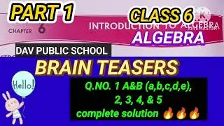 #Dav class 6 algebra brain teasers|#brain teasers 🔥🔥🔥