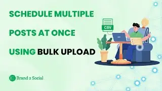 Schedule Multiple Posts at Once Using Bulk Upload with Brand2Social