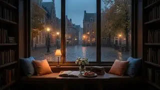 Pure Sleep | Soft Rain Piano | Cozy Window View | Stress Relief 🌧️