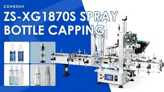 ZONESUN ZS-XG1870S Automatic Spray Bottle Capping Machine Mist Sprayer Capping Equipment