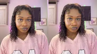 Amazon Wig Installation: 13x4 Deep wave Black Hair Human 