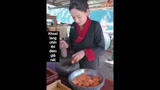 Tibetan Life - T201 - Ginseng is indeed a familiar food for Tibetans, used in many delicious dishes.