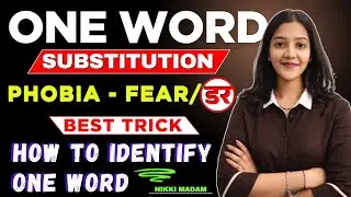One Word Substitution for Phobia/ Fear (डर) |Competitive Exams Special | By Nikki Mam #phobia #viral