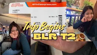 Aesthetic Airport Vlog | Bengaluru Terminal 2 to Delhi | Trip Begins | VacationTime