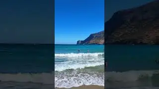 Fodele Beach Crete,🏝️🚶&zwj;♀️🌊🏖️ #Greece #Beach #youtubeshorts #4K