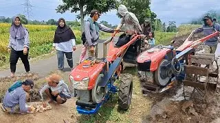 Pulang siang ...!! Joki traktor langsung pindah lokasi garap lahan bekas ubi jalar