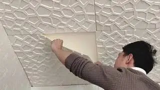 5,20pcs 35'35cm Ceiling 3d Home Bedroom Decor Background Wallpaper Peel Stick Waterproof Review