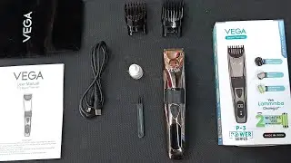 VEGA Power Series P-3 Beard Trimmer | VHTH-27 160 Minutes Runtime | Gun Metal Silver Unboxing Video 