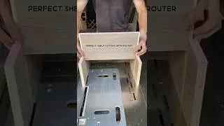 Perfect shelf cutting with router #youtubeshorts #ytshorts