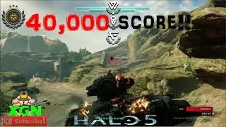 Halo 5 Firefight 40,000 score on Attack on Sanctum! Round 5 gameplay