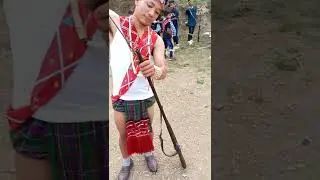 How local made gun loaded during traditional festival without bullet.