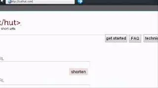 Quick video - CutHut - Make long URL's shorter than any other URL Shortening service!