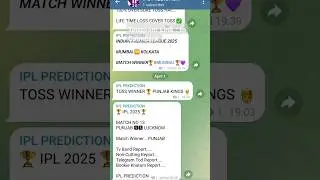 Everyday match prediction of IPL 2025 join telegram channel for updates link is in comment