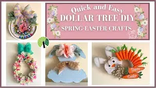 🐇🌷🤍DOLLAR TREE  SPRING - EASTER DIY CRAFTS. A MUST SEE!🤍🌷🐇
