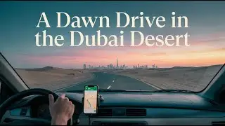 Sleep Story | A Dawn Drive in the Dubai Desert (Black Screen)