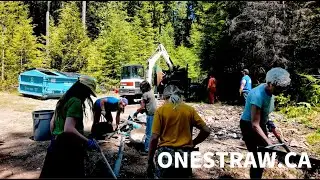 Mountain Cleanup Project with partners, Hanson Land & Sea