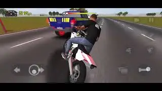 Moto wheelie 3d Police chasing motorycle #moto #policechase motogames #gaming 