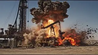 Movie Clip-Oil Rig Lava Explosion
