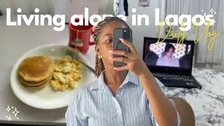 LIVING ALONE IN LAGOS | hair, pancake disaster, running , movie, cooking ... | francafrancis