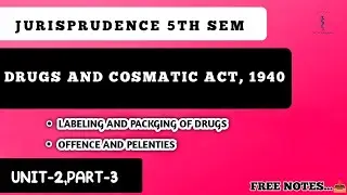 LABELING AND PACKGING OF DRUGS EXPLAINED | DRUGS AND COSMETIC ACT 1940 & IT'S RULES 1945 | UNIT-2