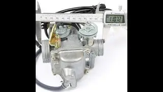Карбюратор на скутера с двигателем GY6 152QMI 125cc, затвор 22 мм, 'KEIHIN', видеообзор с замерами