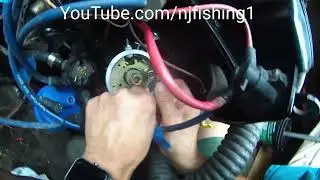 mercrusier 3L (120 HP) - distributor rotor cap, point, contact and condenser replacement (1 of 3)