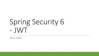 5. Spring Security 6 - JSON Web Token