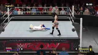 WWE 2K17 Paige VS Powergirl In A Ironman Match