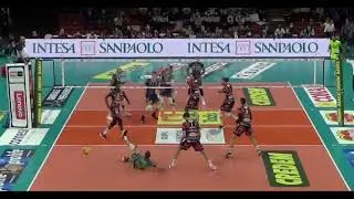 Ngapeth Modena Volley Slide Kill from OOS vs Perugia