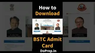 How to download BSTC Admit Card 2022 | Official Website