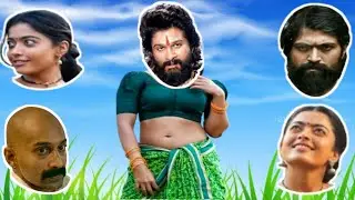 Pushpa: The Rise Movie Wrong Heads Fun Game| Wrong Heads | Allu Arjun, Reshmika Mandanna .