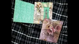 Junk mail Envelope into a two pocket with flip out Journal Card. Fun and Easy!