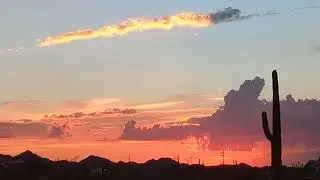 Tucson AZ Sunset Clouds Time Lapse